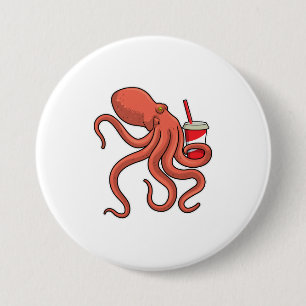 Oktopus mit Getränk Button