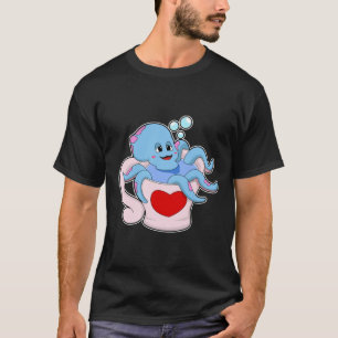 Oktopus mit Herzschlag.PNG T-Shirt