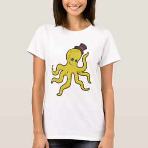 Oktopus mit Hut T-Shirt