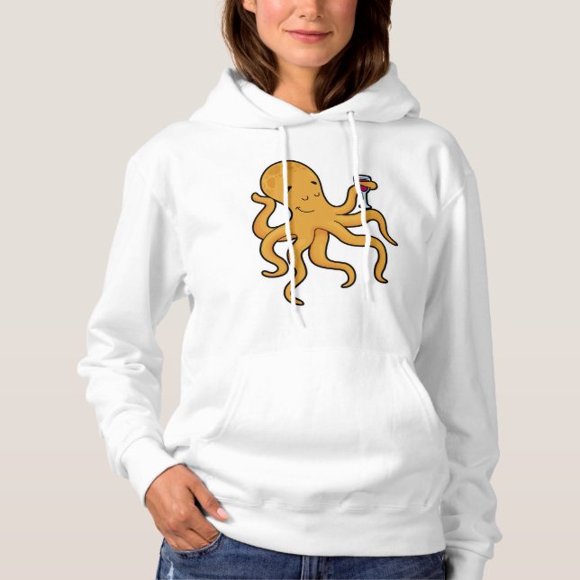 Oktopus mit Juckreiz Hoodie (Vorderseite)