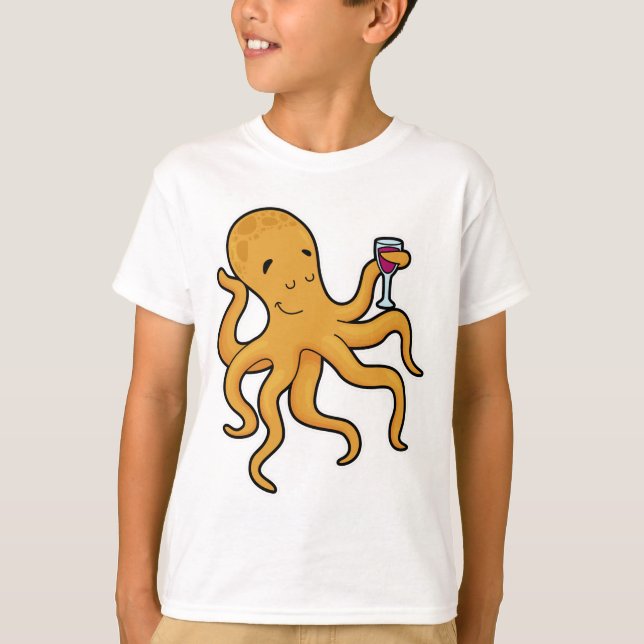 Oktopus mit Juckreiz T-Shirt (Vorderseite)