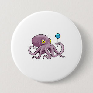 Oktopus mit Lollipop Button