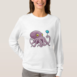 Oktopus mit Lollipop T-Shirt