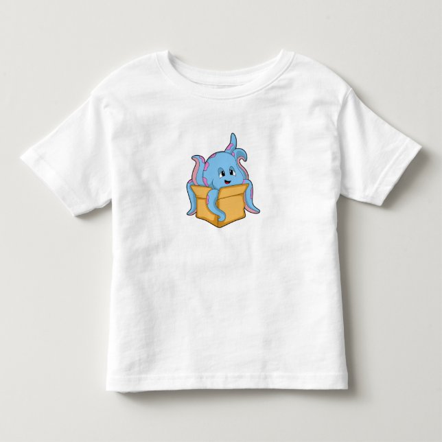 Oktopus mit Packet.PNG Kleinkind T-shirt (Vorderseite)