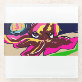 Oktopus niedlich glasuntersetzer