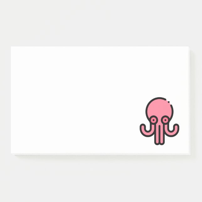 Oktopus Post-it Klebezettel (Vorderseite)