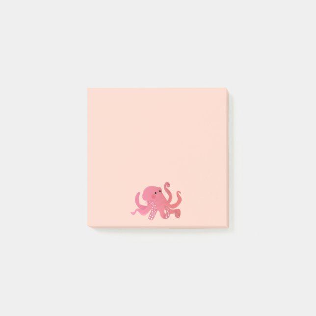 Oktopus Post-it Klebezettel (Vorderseite)