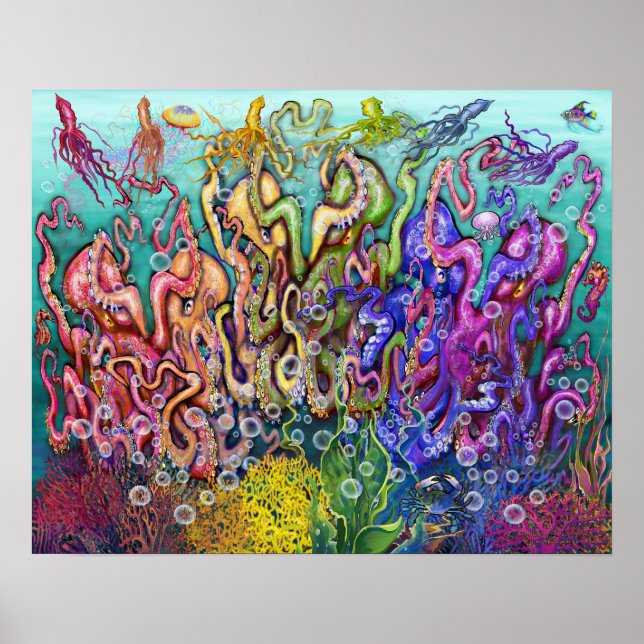 Oktopus Poster (Vorne)