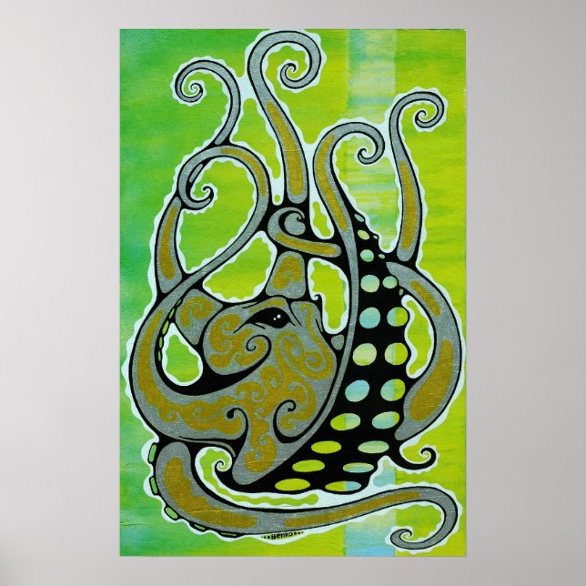 Oktopus Poster (Vorne)
