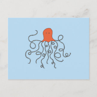 Oktopus Postkarte