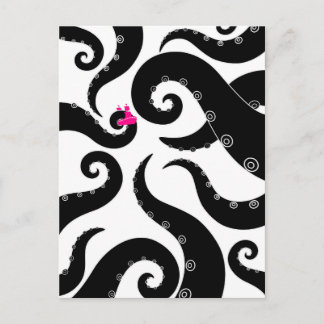 Oktopus Postkarte