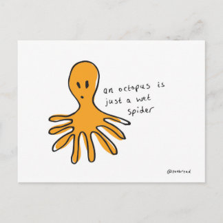 Oktopus-Postkarte Postkarte
