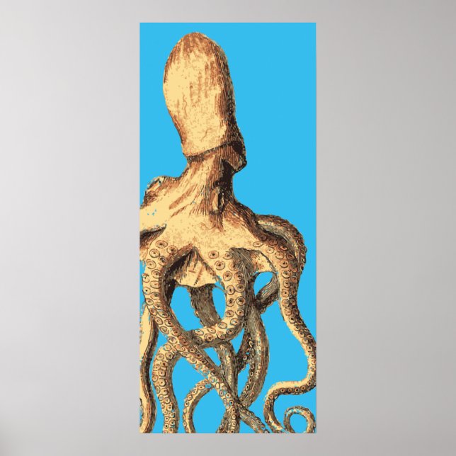Oktopus Print Poster (Vorne)