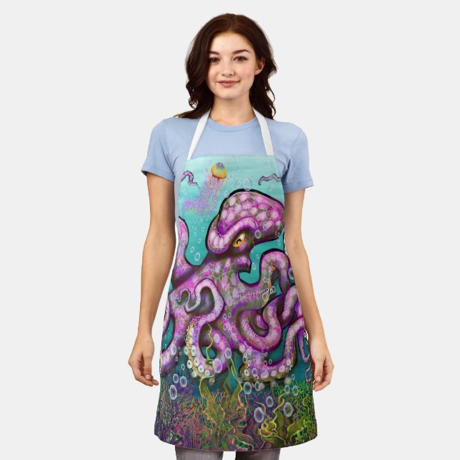 Oktopus Schürze (Getragen)