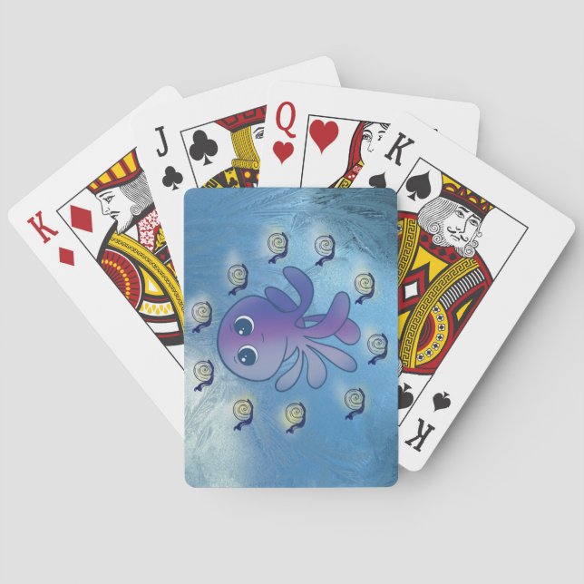 Oktopus spielende Karten Spielkarten (Rückseite)