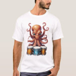 Oktopus spielt Schlagzeug im Shirt<br><div class="desc">Tauchen Sie ein in ein Rhythmus- und Stilmeer mit unserem "Octopus Playing Drums" T - Shirt! Dieses einzigartige und spielerische Design besticht durch einen fantasievollen Oktopus, der geschickt trommelt und Ihrem Kleiderschrank einen Hauch von Kreativität verleiht. Dieses Shirt ist perfekt für Musikliebhaber und Ozeanfans geeignet und verbindet Launen mit Kunst....</div>