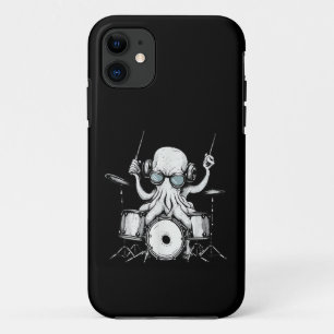 Oktopus spielt Schlagzeug Schlagzeugspieler Drumme Case-Mate iPhone Hülle