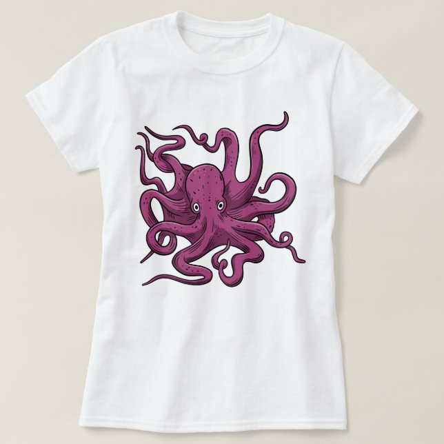 Oktopus T-Shirt (Design vorne)