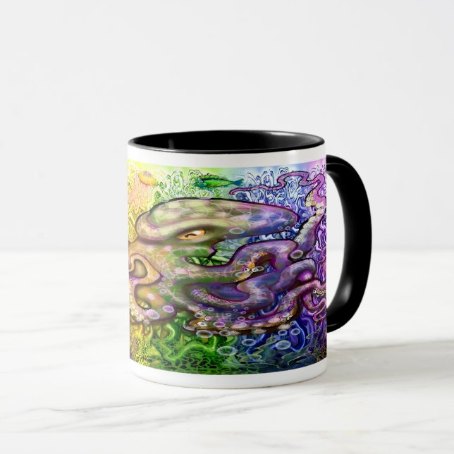 Oktopus Tasse (VorderseiteRechts)