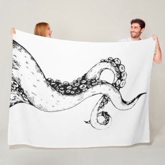 Oktopus-Tentakel-Decke Fleecedecke