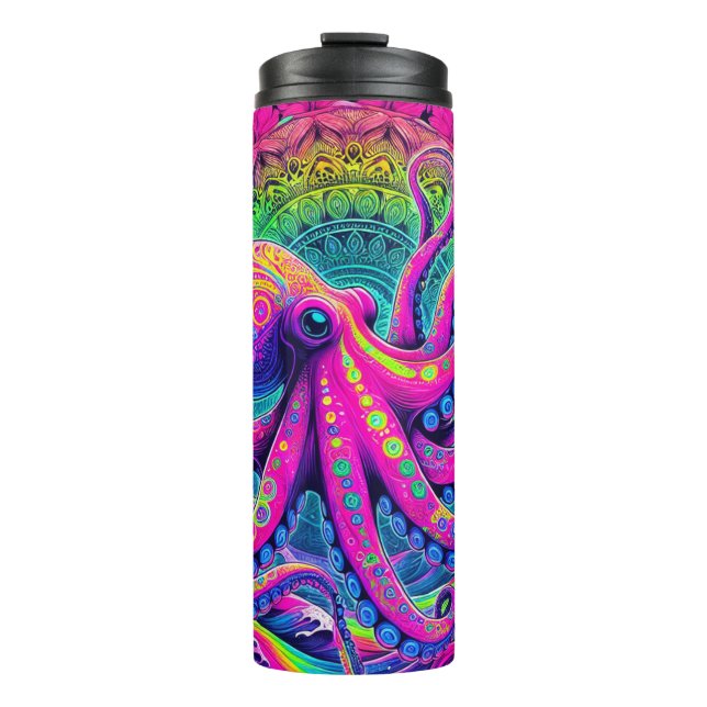 Oktopus - Thermaltumbler Thermosbecher (Vorderseite)