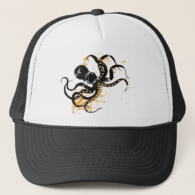 Oktopus Truckerkappe (Vorderseite)