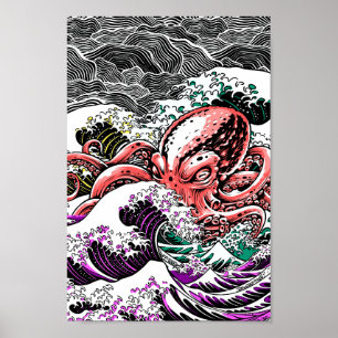 Oktopus Tsunami Poster