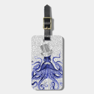 Oktopus über Stadt Gepäckanhänger
