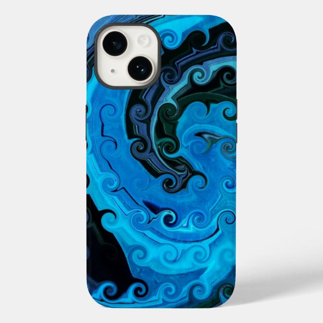 Oktopus unter dem Meer Abstrakt Case-Mate iPhone 14 Hülle (Rückseite)