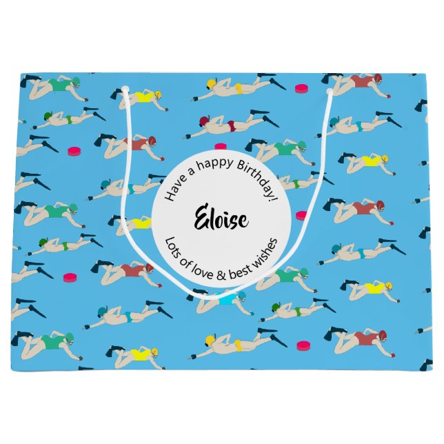 Oktopush Große Geschenktüte (Vorderseite)