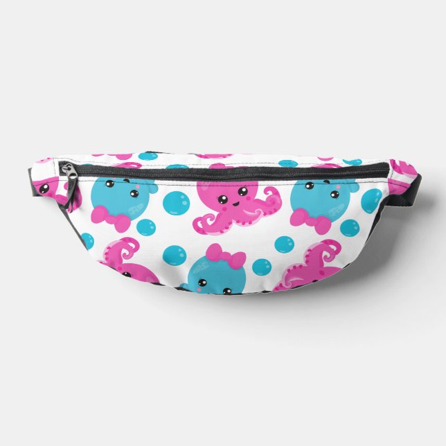 Oktopusmuster, Niedlicher Oktopus, Meerestiere Bauchtasche (Ablage )