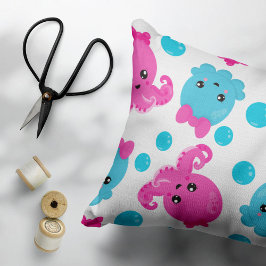Oktopusmuster, Niedlicher Oktopus, Meerestiere Kissenbezug