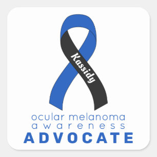 Okulare Melanome Advocate Quadratischer Aufkleber