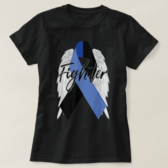 Okuläre Melanome Krebsüberlebung Shirt Kämpfer Flü (Design vorne)