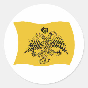 Ökumenisches Patriarchat-Flaggenaufkleber Runder Aufkleber