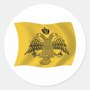 Ökumenisches Patriarchat Flaggenaufkleber Runder Aufkleber