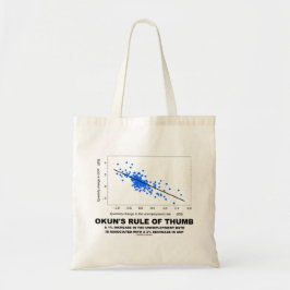 Okuns Faustregel (Linear-Regression Wirtschaft) Jumbo Stoffbeutel