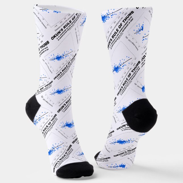 Okuns Herrschaft der linearen Regressionsökonomie Socken (Gewinkelt)