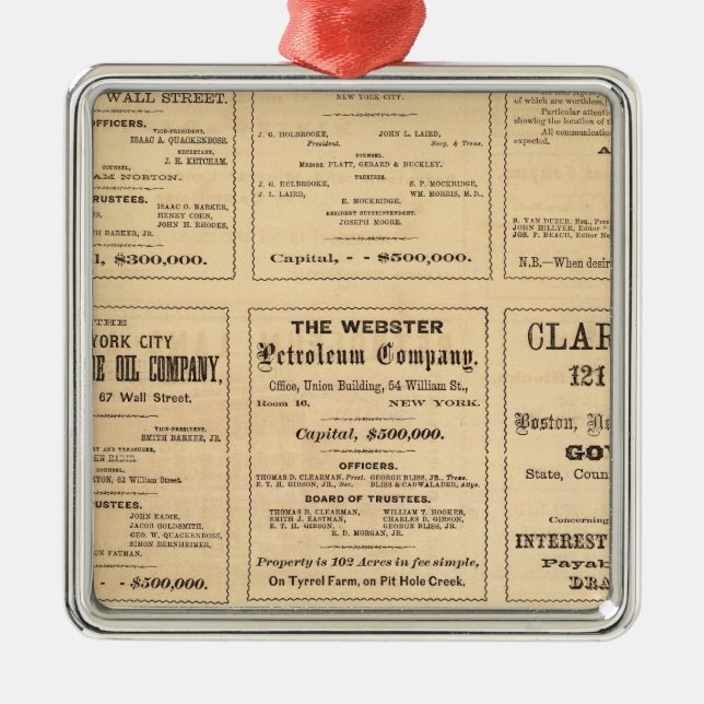 Öl-Anzeigen Silbernes Ornament (Vorne)