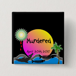 Öl-Fleck-Desaster-T - Shirts und Produkte Button