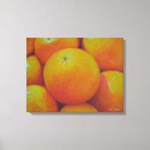 Öl gemalte Orangen Leinwanddruck