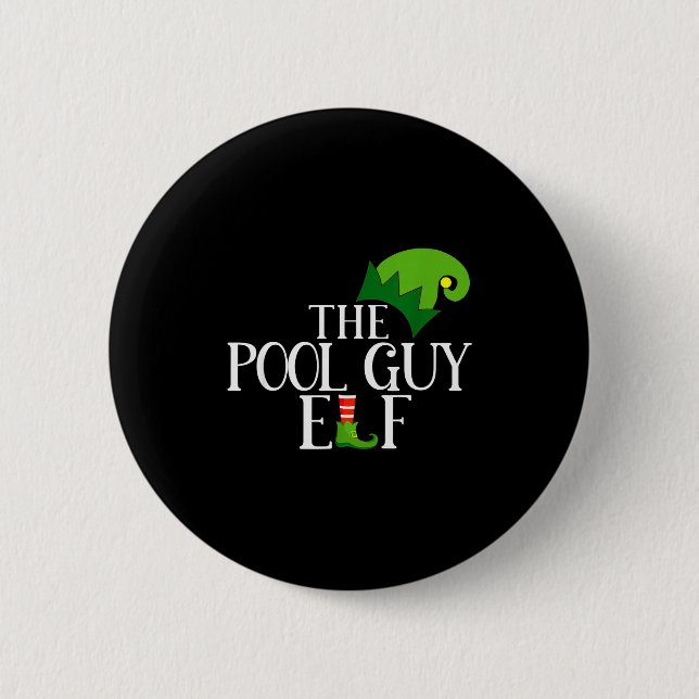 Ol Guy Elf Matching Family Group Christmas Party P Button (Vorderseite)