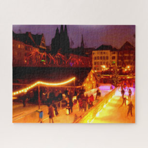 Öl - Ice Skaten auf dem Kölner Weihnachtsmarkt