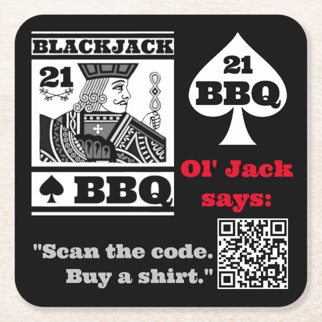 Ol' Jack Merch Square Paper Untersetzer (Vorderseite)