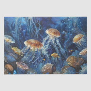 Öl-Kunst-Qualle-Decoupage Seidenpapier