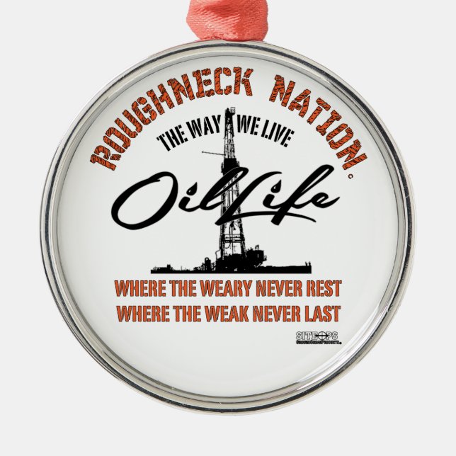 ÖL-LEBEN Vorlage Ornament Aus Metall (Vorne)