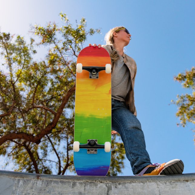 Öl-Paint-Regenbogenfarben LGBT-Skateboard - Stolz Skateboard (Außenbereich 1)
