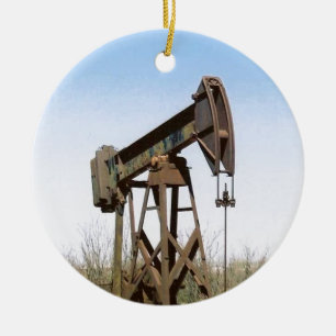 Öl-pumpende Anlage Keramik Ornament