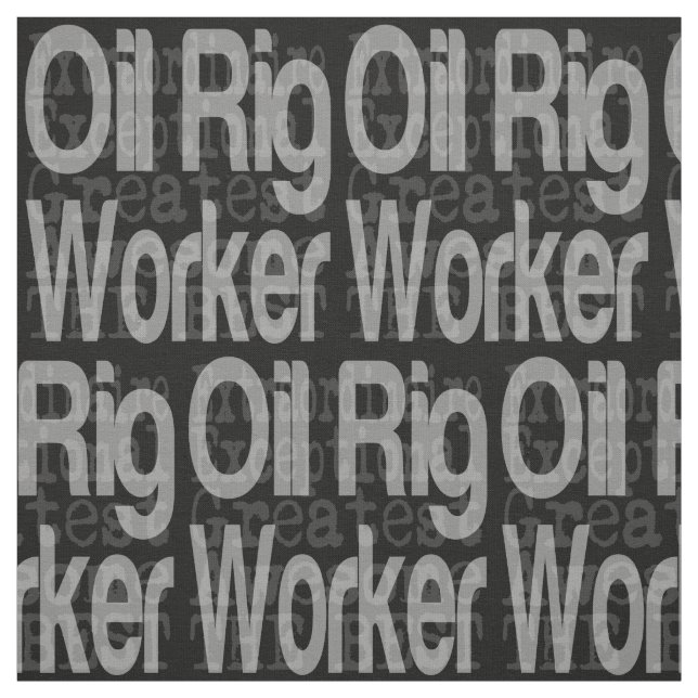 Öl-Rig-Mitarbeiter Stoff (Muster)