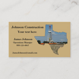 Öl-und Gas-Industrie-Visitenkarte-Anlage Texas Visitenkarte